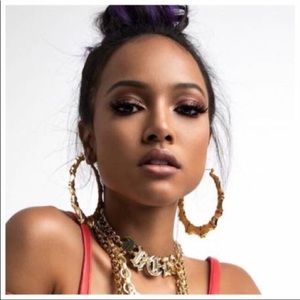 ✨🌟Oversized Gold Plated Bamboo Hoop Earrings🌟✨